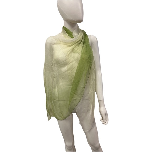 Vintage Accessories Vintage 0 Silk Rectangular Scarf Shawl Wrap